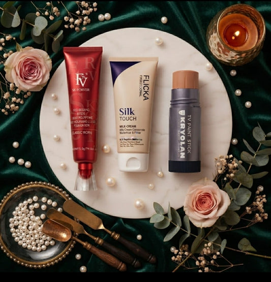 3 In 1 Professional Makeup Trio Flicka FV And Krylon -