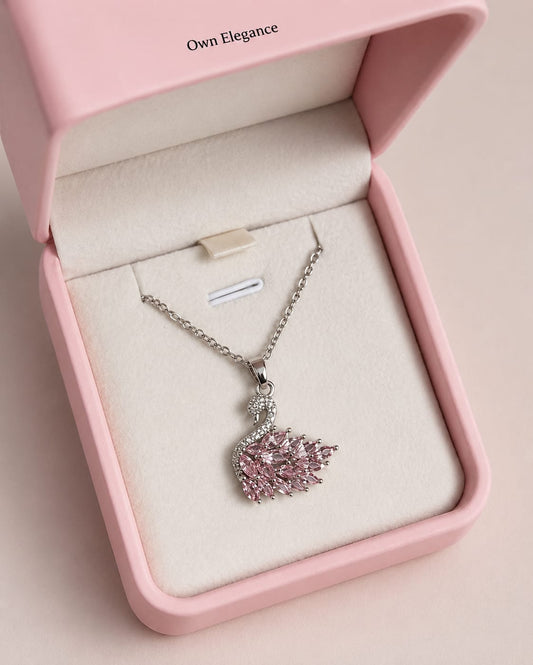 Swan Zircon Necklace - Jewelry Product Designed For Personal Style.