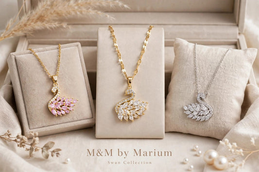 Swan Zircon Necklace - Jewelry Product Designed For Personal Style.
