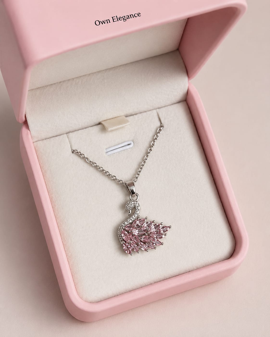 Swan Zircon Necklace - Jewelry Product Designed For Personal Style.