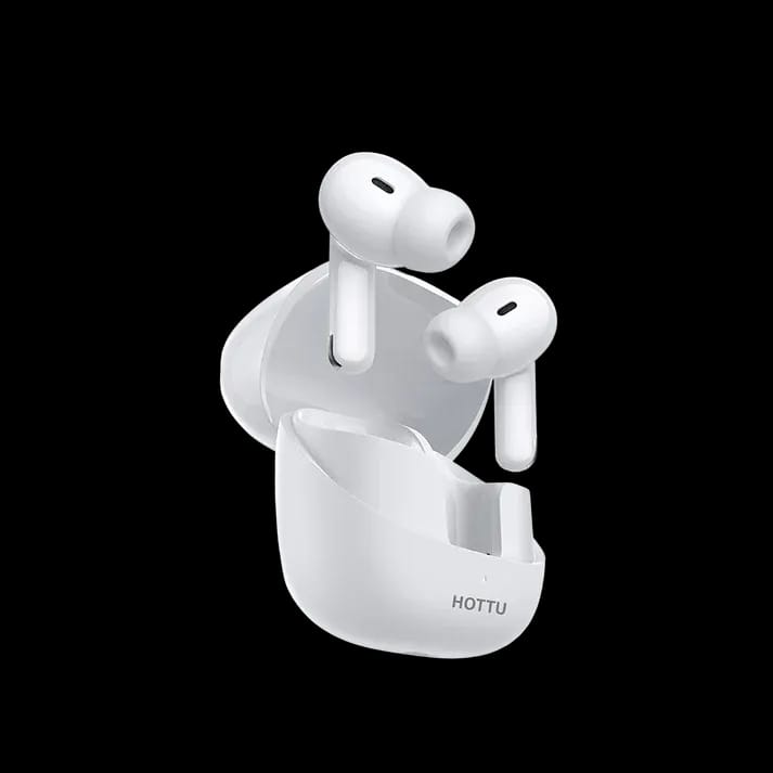 HOTTU TS08 TWS Wireless Earbuds – 25H Playtime & Hi-Fi Stereo Sound (Random Color)